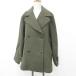  не использовался товар Mu nikMunich пальто бушлат Tailor цвет двойной большой размер шерсть оливковый зеленый moss green S женский 
