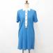 piko-nePICONE STUDIO PICONE ROMA Golf One-piece Polo платье короткий рукав синий белый голубой белый 38 женский 