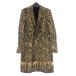  - Ida -a машина man Haider Ackermannva- Gin шерсть × альпака Leopard рисунок Пальто Честерфилд жакет S бежевый / Brown внутренний 