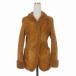  Jil Sander JIL SANDER 90-00*s солнечный f направляющие период мутон жакет блузон длинный рукав 36 Brown чай внутренний стандартный женский 