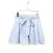 klishedu Париж sclice de paris юбка-брюки брюки юбка tuck серебристый жевательная резинка проверка ONE синий голубой /KY женский б/у [bektoru
