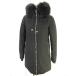  б/у Zara Basic ZARA BASIC с хлопком пальто f- dead длинный жакет искусственный мех обратная сторона ворсистый XS черный чёрный женский [bekto