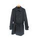  M ke- Michel Klein Homme MK MICHEL KLEIN HOMME тренчкот длинный рукав одноцветный ремень подкладка размер 44 чёрный QQQ мужской 