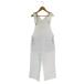  GU GU комбинезон комбинезон Denim брюки распорка длинный одноцветный белый размер L QQQ женский 
