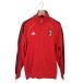  Adidas adidas спортивная куртка джерси AC Milan футбол Италия спорт длинный рукав Zip выше Logo вышивка красный размер XO страна 
