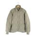  Uniqlo UNIQLO стеганная куртка с хлопком down Zip выше одноцветный бежевый размер M QQQ мужской 