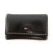  Tommy Hilfiger TOMMY HILFIGER key case Logo leather stitch black black 