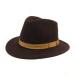  Rose Bud ROSE BUD hat soft hat hat hat wool felt cloth Brown tea 58cm lady's 