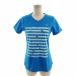  Mizuno MIZUNO футболка лёд Touch ICE TOUCH Cross V шея короткий рукав Logo принт принт звезда синий blue бледно-голубой M женский 