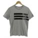  New balance NEW BALANCE футболка круглый вырез короткий рукав принт серый черный чёрный S мужской 