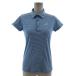  Babolat Babolat game shirt BAB-1743W polo-shirt Logo embroidery short sleeves speed . border blue blue white L lady's 