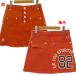  Le Coq s Porte .fle coq sportif GOLF COLLECTION юбка Denim колено длина б/у обработка задний принт стрейч orange 9