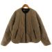  Zara ZARA стеганое полотно с хлопком no color жакет Zip выше оттенок коричневого светло-коричневый тон XS женский 