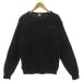 Puma PUMA Golf вязаный 903709 свитер длинный рукав патрубок patch Logo вышивка вафля земля style шерсть . черный чёрный L мужской 