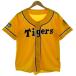  не использовался товар Mizuno MIZUNO Hanshin Tigers отвечающий . Uni Home Logo принт короткий рукав желтый желтый цвет черный чёрный белый мужской женский 