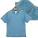  Le Coq s Porte .fle coq sportif GOLF COLLECTION с высоким воротником короткий рукав окантовка рубашка QG1896 ключ шея Logo вышивка короткий рукав оттенок голубого белый M