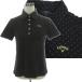  Callaway CALLAWAY точка рубашка-поло с коротким рукавом 241-957835 Logo вышивка -тактный re черный белый L женский 