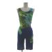  не использовался товар ellesse ellesse купальный костюм купальный костюм ES49113 Ultra стрейч 4.5 минут длина водоотталкивающий сделано в Японии общий рисунок королевский синий многоцветный M