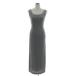  ef-de ef-de formal велюр тугой длинное платье 53-03121026 One-piece безрукавка макси длина сделано в Японии серый 11 женский 