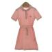  Lacoste LACOSTE Polo One-piece Logo нашивка короткий рукав лента ремень олень. . хлопок розовый 86cm Kids 
