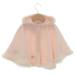  Familia Familiar baby ребенок одежда пончо накидка искусственный мех eko мех капот вышивка внешний 60~90 розовый /DK Kids 