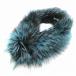 ji van si.GIVENCHY SAGAFURS пелерина muffler мех синий голубой чёрный черный /KU #MU женский 