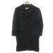  Marie Claire MARIE CLAIRE двойной Пальто Честерфилд шерсть S чёрный черный двойной breast длинный рукав заслонка карман /SC #ECF003 мужской 