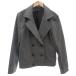  M ke- Michel Klein Homme MK MICHEL KLEIN HOMME бушлат Short шерсть 48 серый длинный рукав двойной breast выполненный в строгом стиле цвет 