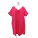  Dress Terior DRESSTERIOR One-piece туника 36 розовый V шея короткий рукав мини длина /NU #ECF004 женский 
