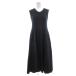  Uniqlo UNIQLO One-piece S чёрный черный безрукавка раунд шея A линия /SC #ECF004 женский 