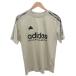  Adidas adidas спорт рубашка футболка S Gold цвет Logo принт короткий рукав /TL #ECF005 мужской 