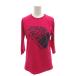  The North Face THE NORTH FACE прекрасный товар футболка cut and sewn L розовый Logo принт 7 минут рукав NTW3472X /TL #ECG007 женский 