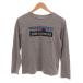  Patagonia Patagonia футболка long T box Logo длинный рукав XL серый /JS #ECG007 мужской 