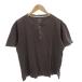  Eddie Bauer EDDIE BAUER футболка cut and sewn M серый короткий рукав вафля ткань застежка с планкой одноцветный /TL #ECF007 мужской 