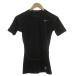  Nike NIKE PRO COMBAT dry Fit прекрасный товар компрессионный рубашка футболка спорт одежда вырез лодочкой короткий рукав Logo M чёрный черный 
