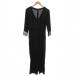  Zara Basic ZARA BASIC 7 минут рукав V шея все в одном S чёрный черный рукав бисер вышивка ... режим /JI #ECF008 женский 
