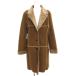 ereno есть g Be ELENOR RIGBY искусственный мутон пальто длинный 11 чай Brown боа /JI #ECF008 женский 