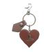  Vivienne Westwood Vivienne Westwood брелок для ключа кольцо для ключей очарование Heart Logo кожа серебряный цвет розовый Brown 