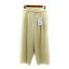  Adam et Rope Adam et Rope' 22SS слаксы брюки широкий брюки длинный длина 36 S желтый желтый /SY6 #GY19 женский 