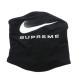  Nike NIKE ×Supreme защита горла "neck warmer" шарф снуд Logo принт чёрный черный /FF #GY19 мужской женский 
