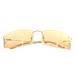 Fendi FENDI солнцезащитные очки обод отсутствует раз нет цвет линзы metal рама orange Gold /SR #OH женский 
