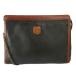  Celine CELINE Vintage клатч ручная сумочка плечо 2WAY кожа цепь Logo чёрный чай цвет M90