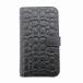  Coach COACH прекрасный товар iPhone12 для смартфон кейс покрытие блокнот type signature тиснение кожа чёрный черный /HO^ 0302