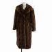  No-brand товар меховое пальто норка мех длинный общий подкладка длинный рукав чай Brown #GY18 /MQ женский 