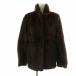 fi Anne sesFiancesse меховое пальто норка мех длинный рукав средний общий подкладка 11 L чай Brown #GY18 /MQ женский 