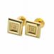  Loewe LOEWE запонки кнопка аксессуары Logo квадратное Gold цвет #GY18 /MQ #OH мужской 