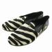 GIUSEPPE ZANOTTI DESIGN туфли без застежки Loafer - lako кожа раунд tu Zebra рисунок животное рисунок серебряный металлические принадлежности 43 28cm чёрный белый 