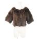 Mary Quant MARY QUANT болеро котороткое пальто мех кролика мех чай Brown /AH8 #GY11 женский 