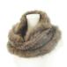  шарф снуд muffler мех лисы мех чай Brown /AH13 #GY18 женский 