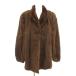  SaGa норка SAGA MINK серебряный SaGa меховое пальто норка мех мех 13 чай Brown половина длина /AE #GY18 женский 